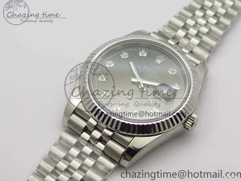 228238 Bracelet Noob Diamond Dial Edition Jubilee Best A3235 1:1 SS DateJust Gray On 0324